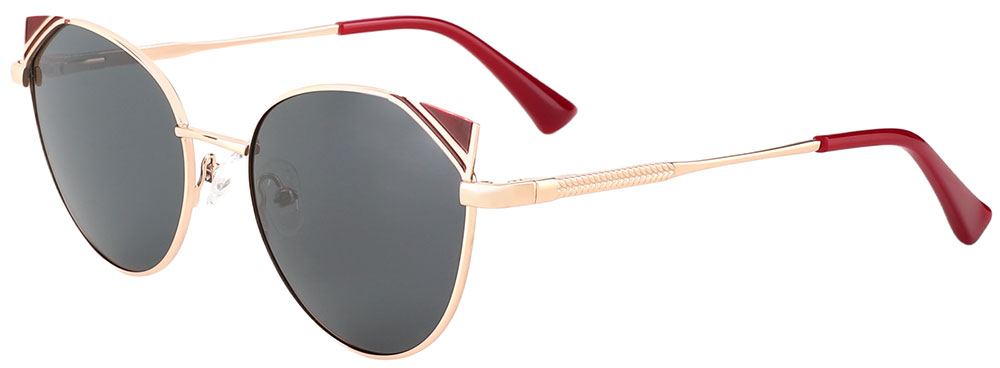 Cat Eye Prescription Sunglasses 29046 Red Gold