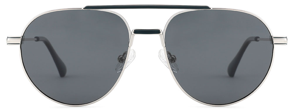 Aviator Prescription Sunglasses 29052 Silver from cheapglasses123.com