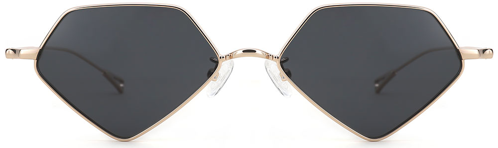 Geometric Prescription Sunglasses 29074 Gold from cheapglasses123.com