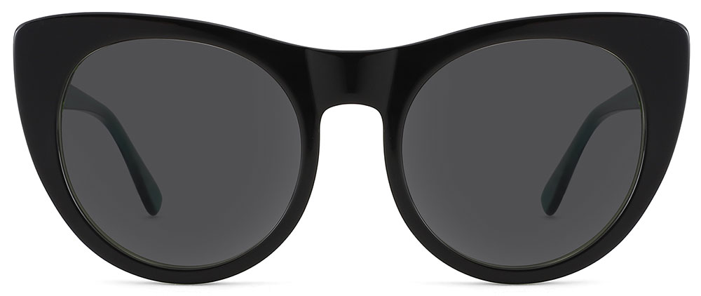 Cat Eye Prescription Sunglasses 31077 Black Green from cheapglasses123.com
