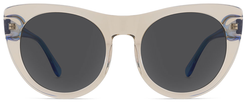 Cat Eye Prescription Sunglasses 31077 Cream Blue
