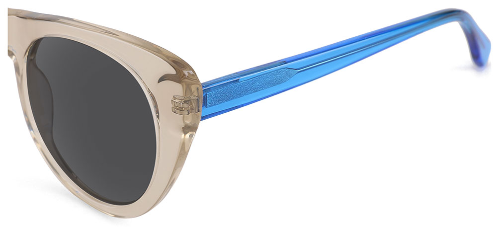Cat Eye Prescription Sunglasses 31077 Cream Blue