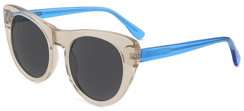 Cat Eye Prescription Sunglasses 31077 Cream Blue from cheapglasses123.com
