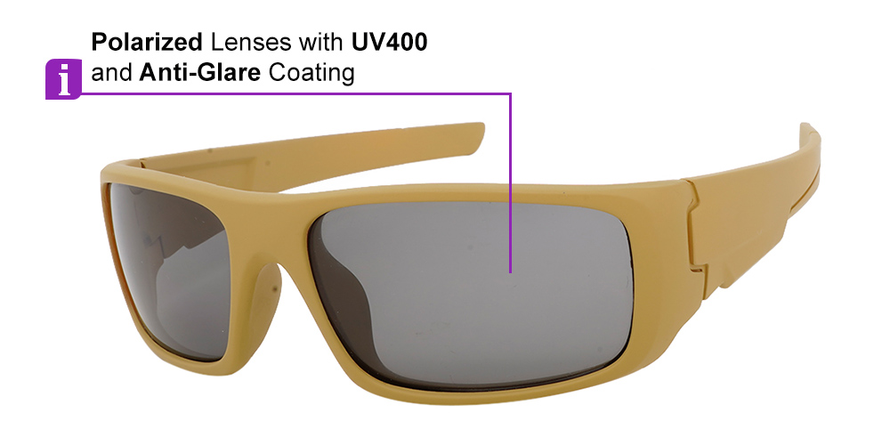 SS327 Prescription Sports Sunglasses Almond