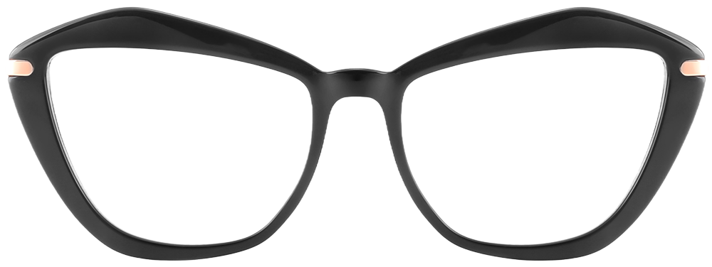 Try on glasses: Prescription Glasses 35001 Black