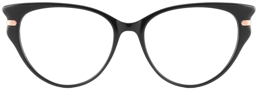 Try on glasses: Prescription Glasses 35002 Black