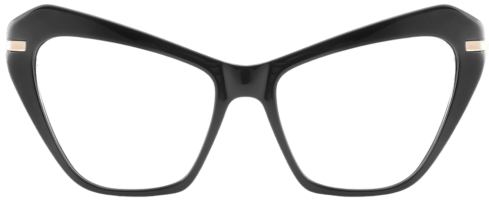 Try on glasses: Prescription Glasses 35003 Black