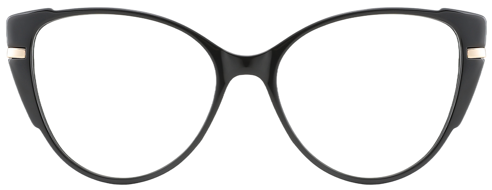 Try on glasses: Prescription Glasses 35006 Black