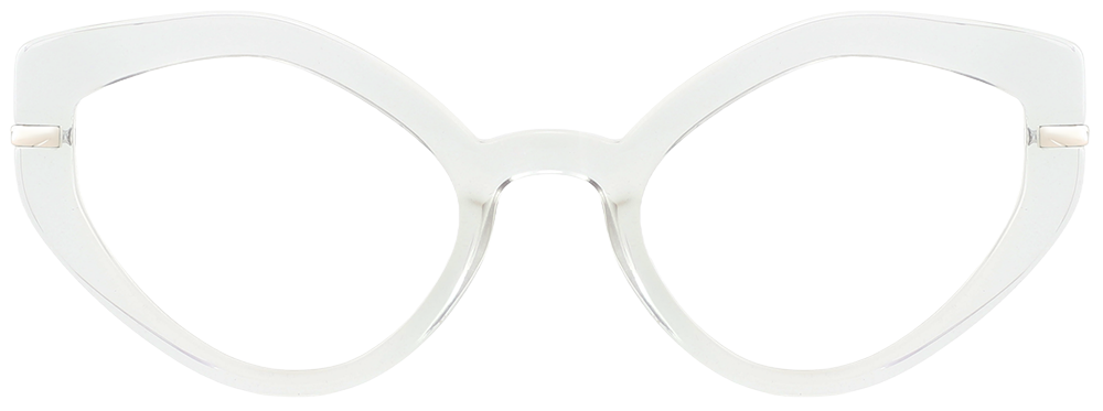Try on glasses: Cat Eye Prescription Glasses 35008 White