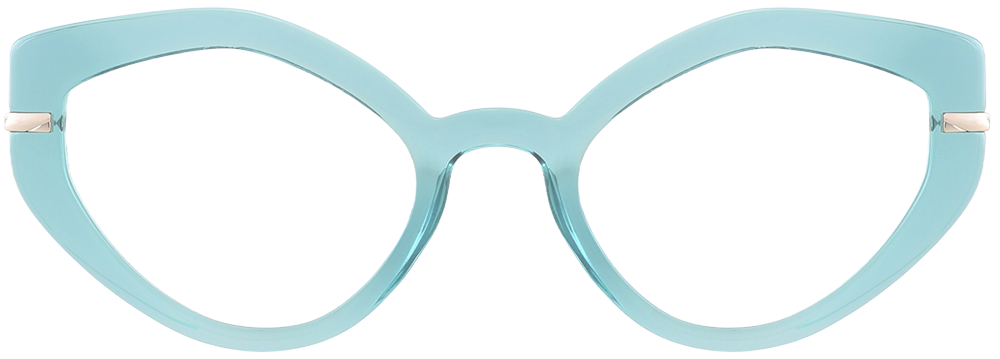 Try on glasses: Cat Eye Prescription Glasses 35008 Blue