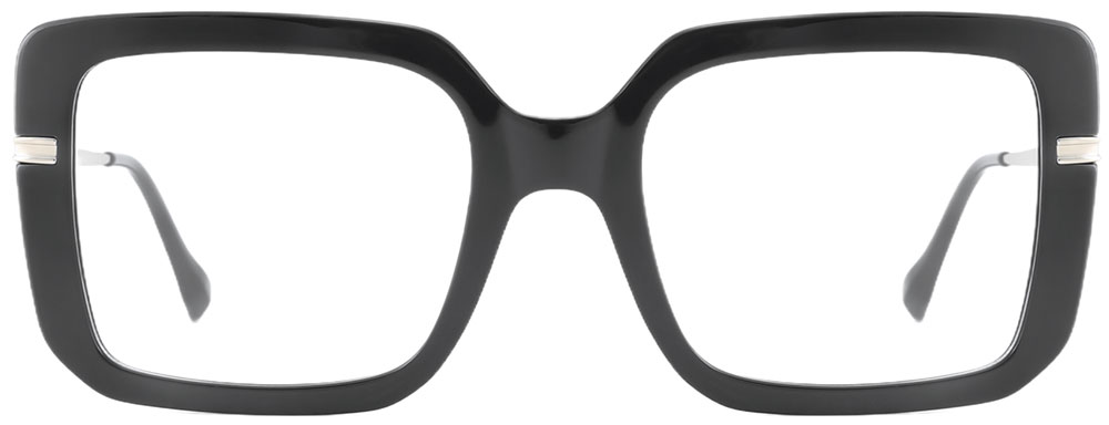 Square Prescription Glasses 35009 Black from Cheapglasses123.com