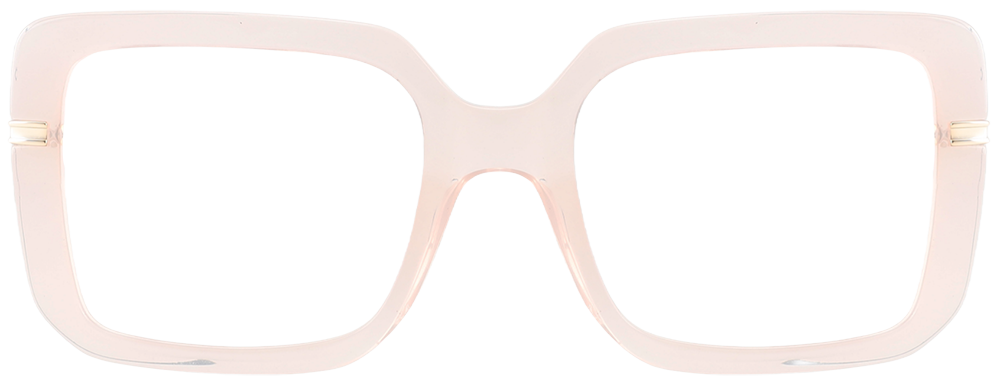 Try on glasses: Square Prescription Glasses 35009 Cream