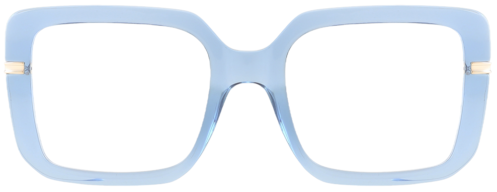 Try on glasses: Square Prescription Glasses 35009 Blue
