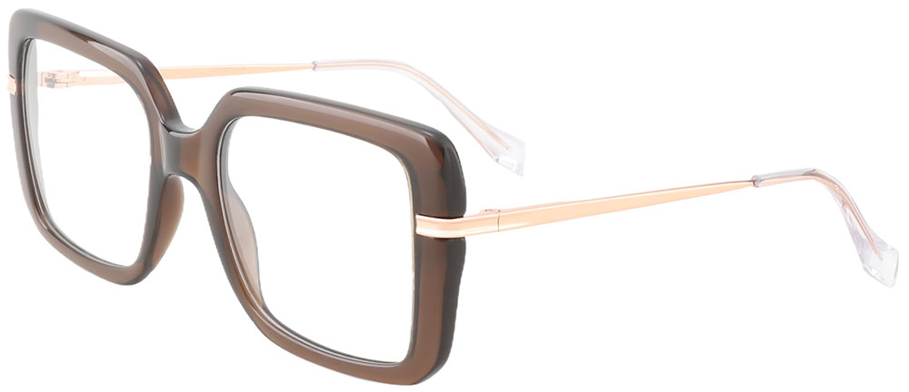 Cheapglasses123.com Square Prescription Glasses 35009 Brown