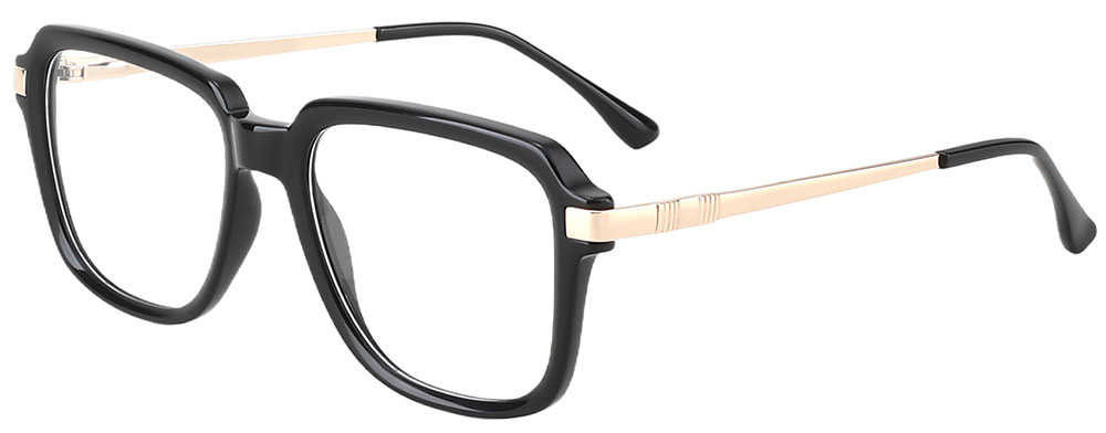Cheapglasses123.com Square Prescription Glasses 35011 Black Gold
