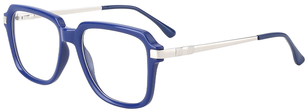 Square Prescription Glasses 35011 Blue