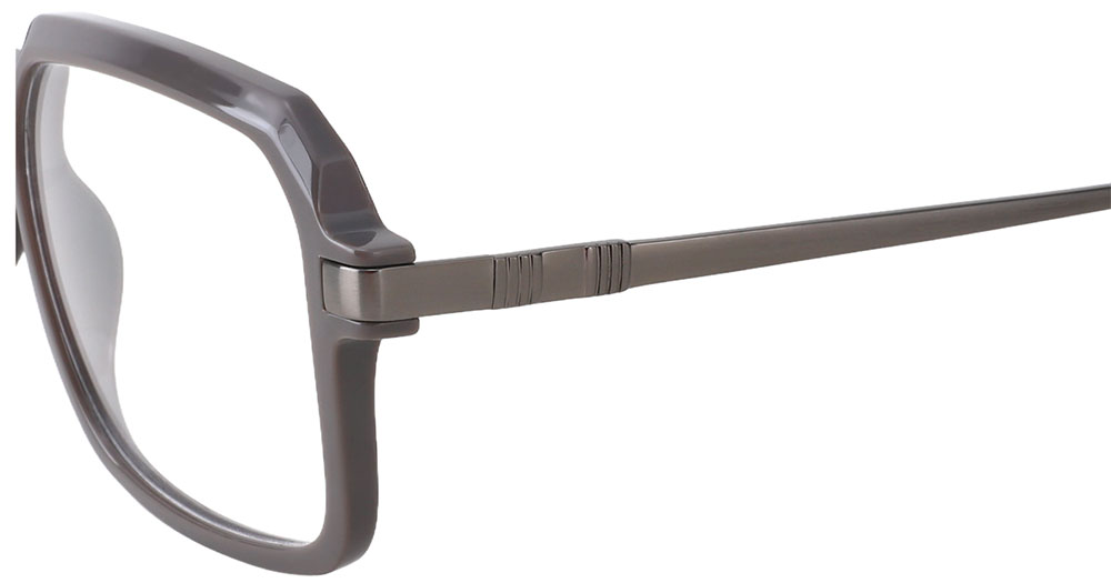 Square Prescription Glasses 35012 Brown