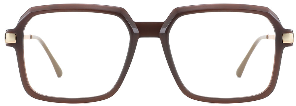 Square Prescription Glasses 35012 Brown