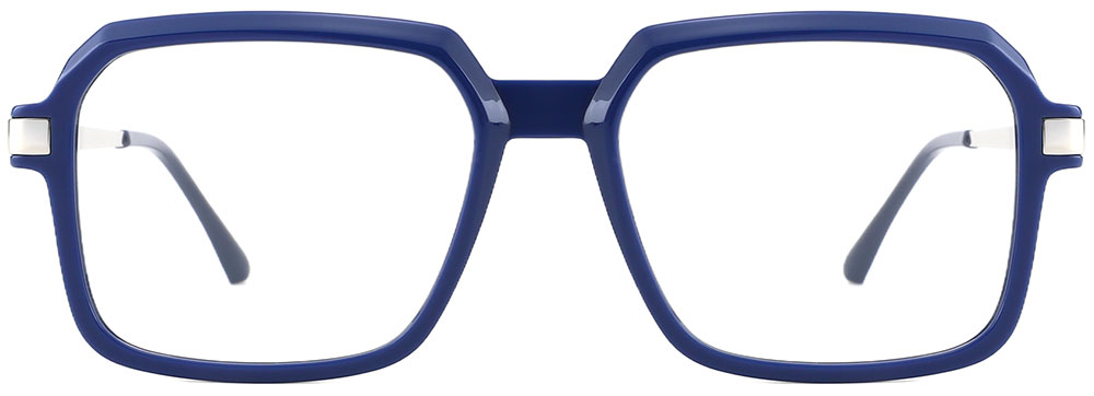 Square Prescription Glasses 35012 Blue from Cheapglasses123.com