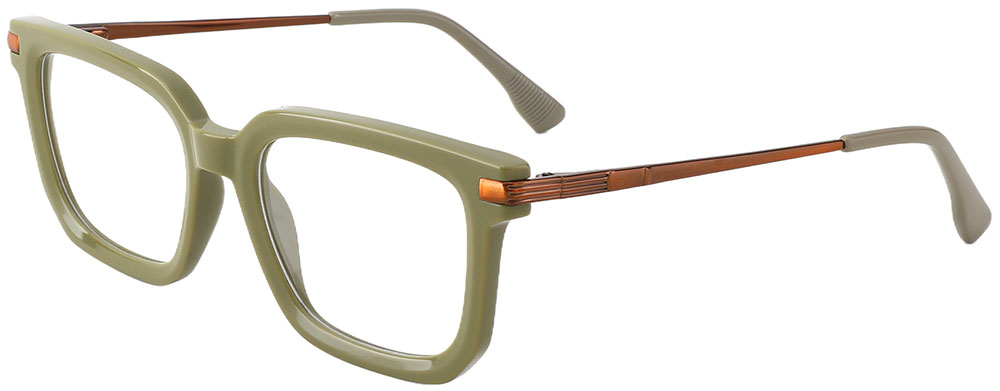 Cheapglasses123.com Rectangle Prescription Glasses 35014 Green