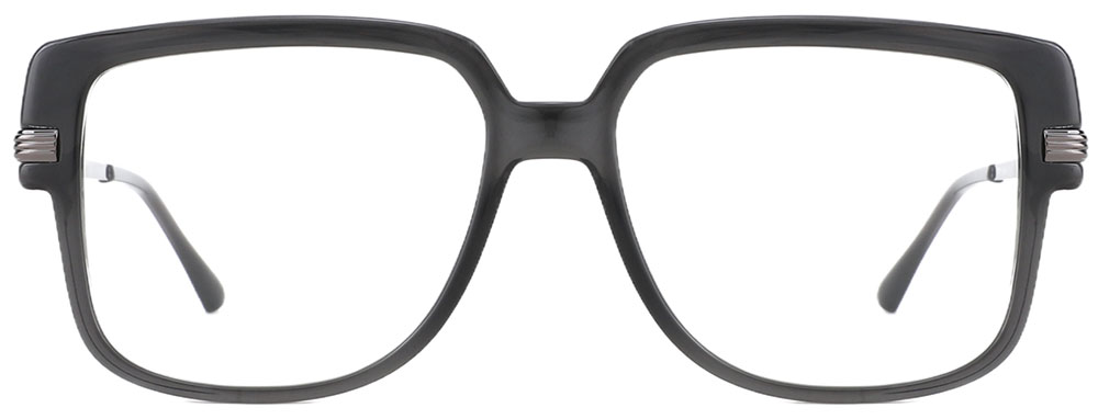 Square Prescription Glasses 35015 Black Gray from Cheapglasses123.com