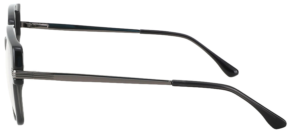 Square Prescription Glasses 35015 Black Gray