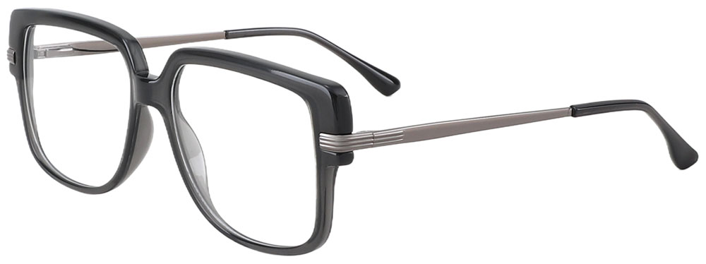 Cheapglasses123.com Square Prescription Glasses 35015 Black Gray