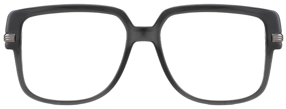 Try on glasses: Square Prescription Glasses 35015 Black Gray