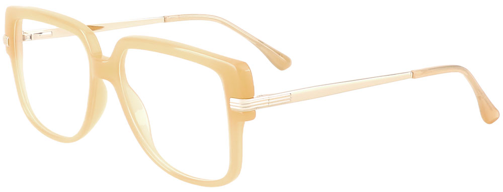 Cheapglasses123.com Square Prescription Glasses 35015 Cream