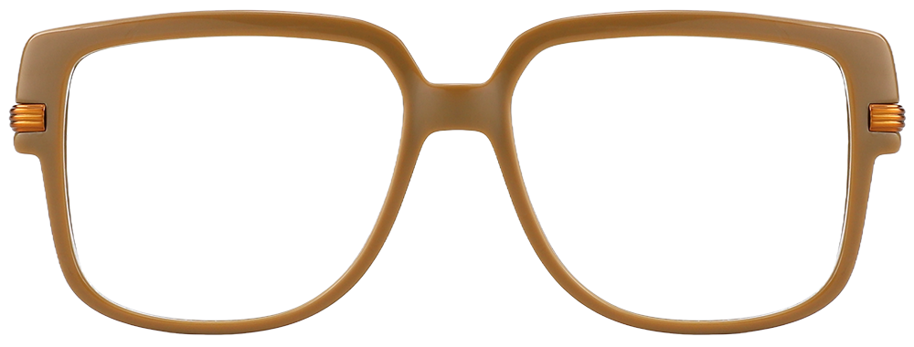 Try on glasses: Square Prescription Glasses 35015 Brown
