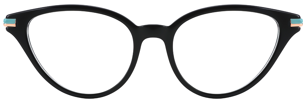 Try on glasses: Cat Eye Prescription Glasses 35020 Black