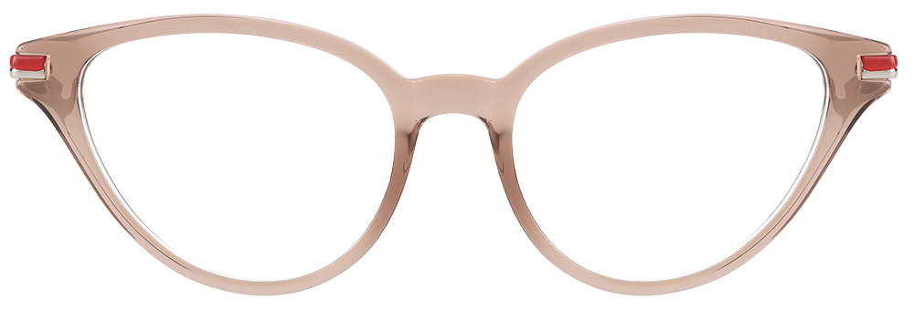 Try on glasses: Cat Eye Prescription Glasses 35020 Cream
