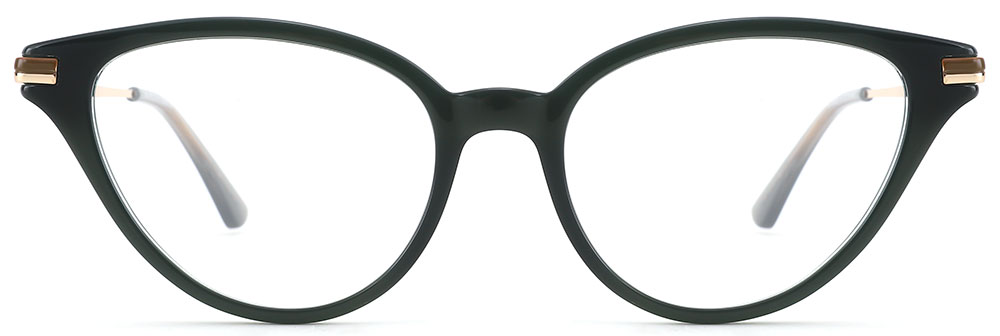 Cat Eye Prescription Glasses 35020 Black Gold from Cheapglasses123.com