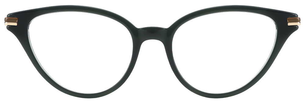 Try on glasses: Cat Eye Prescription Glasses 35020 Black Gold