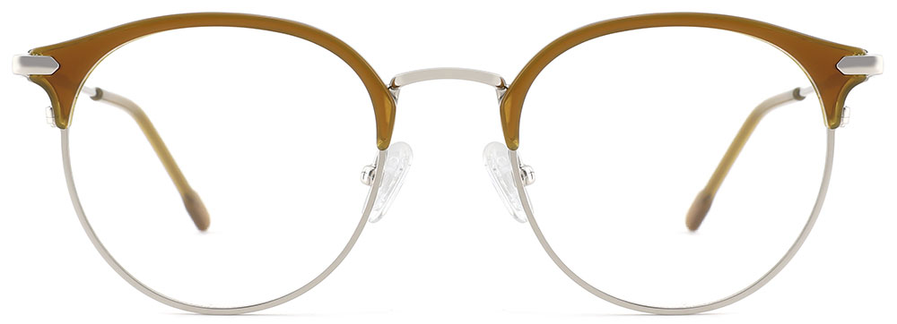 Round Prescription Glasses 35021 Brown from Cheapglasses123.com