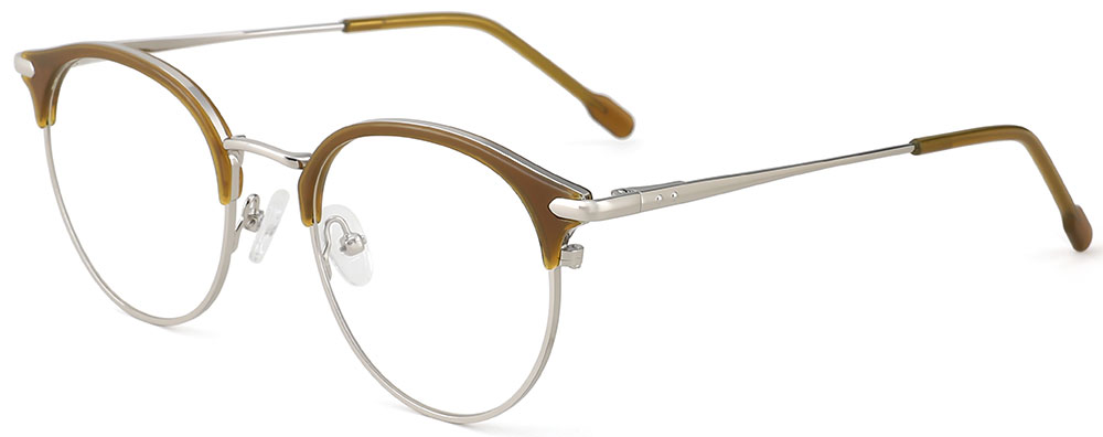 Cheapglasses123.com Round Prescription Glasses 35021 Brown