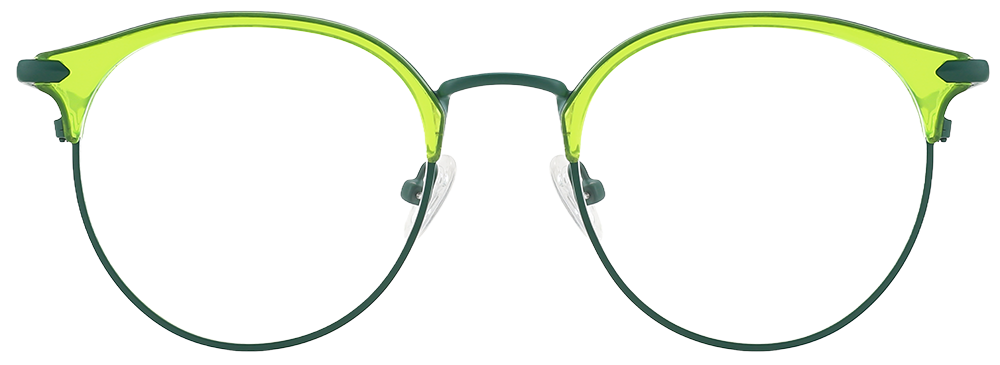 Try on glasses: Round Prescription Glasses 35021 Brown