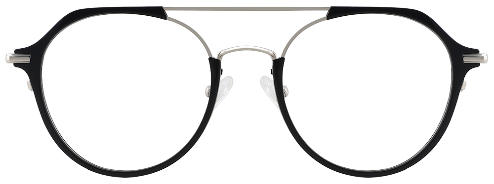 Try on glasses: Aviator Prescription Glasses 35024 Black