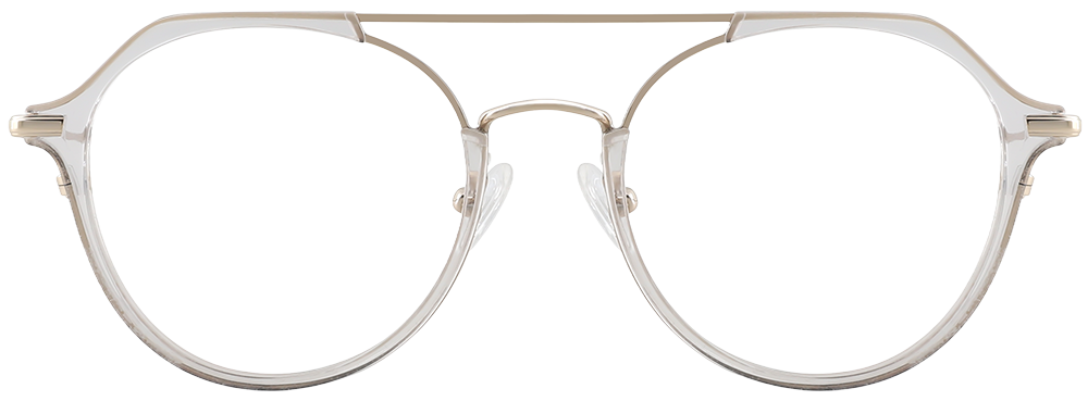 Try on glasses: Aviator Prescription Glasses 35024 Clear