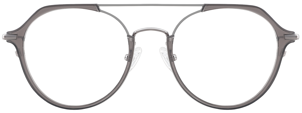 Try on glasses: Aviator Prescription Glasses 35024 Gray