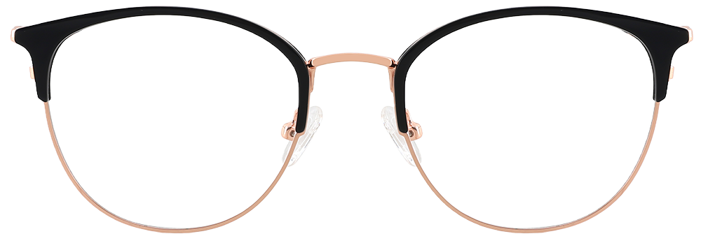 Try on glasses: Prescription Glasses 35025 Black