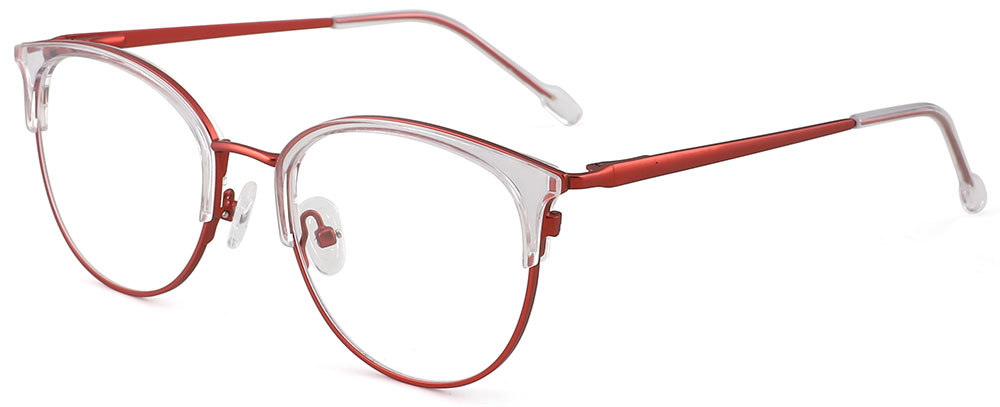 Cheapglasses123.com Prescription Glasses 35025 Red Clear