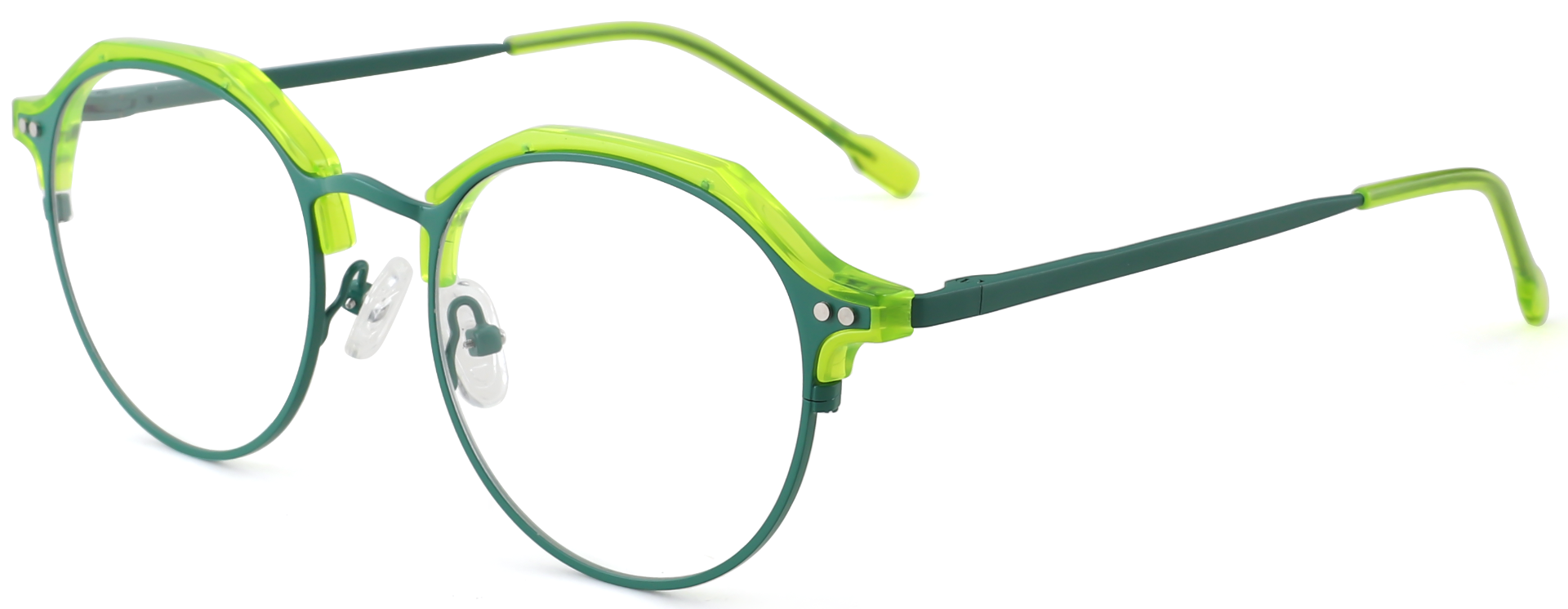 Cheapglasses123.com Round Prescription Glasses 35027 Green