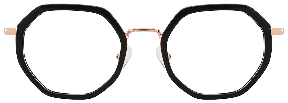 Try on glasses: Prescription Glasses 35028 Black