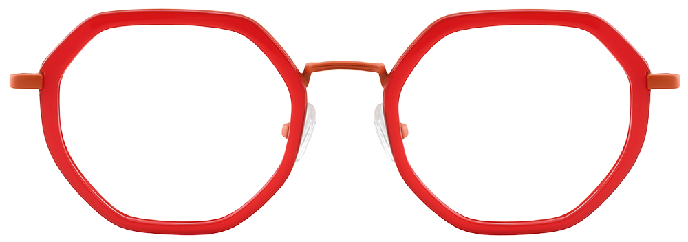 Try on glasses: Prescription Glasses 35028 Red