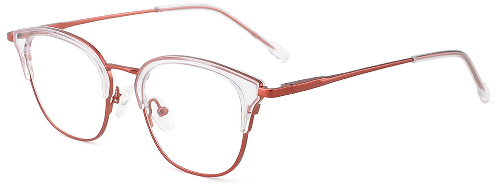 Cheapglasses123.com Prescription Glasses 35030 Clear Rose Gold