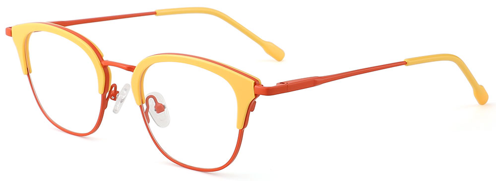 Cheapglasses123.com Prescription Glasses 35030 Yellow & Red