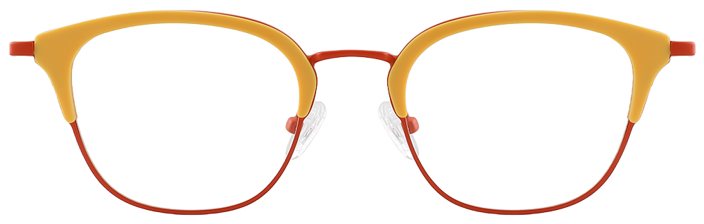 Try on glasses:  Prescription Glasses 35030 Yellow & Red