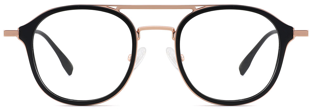 Aviator Prescription Glasses 35031 Black Gold  from CheapGlasses123.com