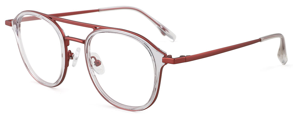 Cheapglasses123.com Aviator Prescription Glasses 35031 Clear Red